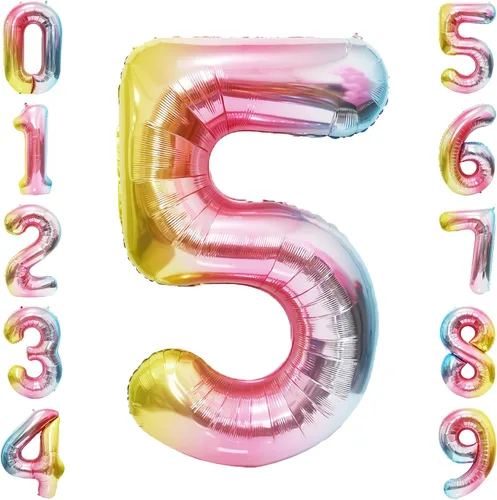Miniatura 58 de SINBEE Globo dorado del número 10, papel de aluminio Mylar de 40 pulgadas, decoración de fiesta reutilizable para cumpleaños, aniversario, Oro