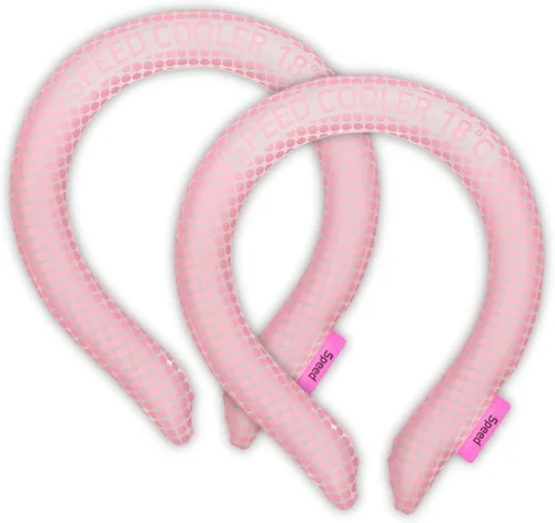 Miniatura 9 de SpeedUSA Insta Speed - Enfriadores de cuello (paquete de 2) (rosa y gris oscuro)