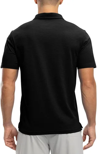 Miniatura 3 de Rdruko Polo de golf para hombre, manga corta, ajuste seco, cuello con bolsillo, tenis, trabajo, casual