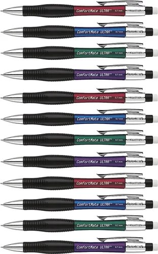 Miniatura 2 de Paper Mate Portaminas Comfort Mate Ultra - Portaminas HB #2 de 0.028 in, 12 unidades, suministros escolares, toma de notas, agarre cómodo