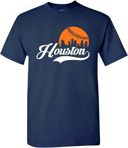 Miniatura 8 de Xtreme Apparrel Cityscape Skyline - Camiseta para hombre para fanáticos del béisbol Miami - Camisa negra