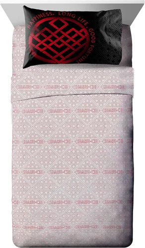 Miniatura 3 de Jay Franco Marvel Shang Chi Master of Kung Fu - Juego de ropa de cama de 5 piezas tamaño individual, incluye edredón y juego de sábanas, microfibra