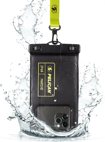 Miniatura 20 de Pelican Marine - Bolsa impermeable para teléfono IP68 con bolsillo de almacenamiento (grande) - Estuche impermeable flotante para teléfono