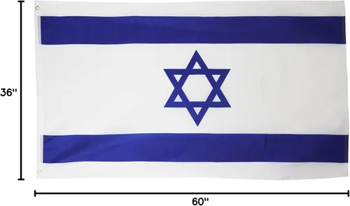 Miniatura 4 de Bandera de Israel 3x5ft Poly