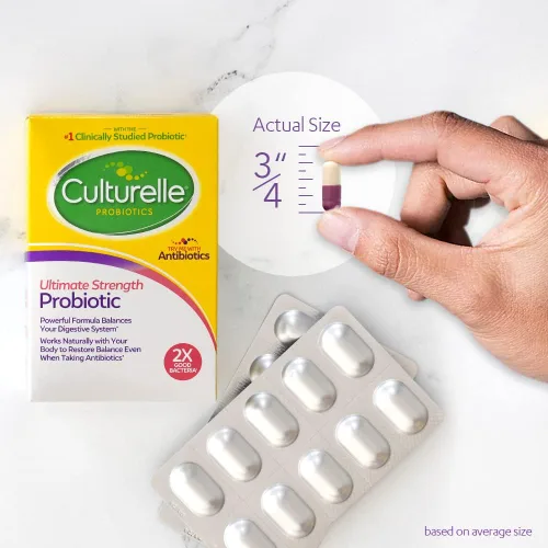Miniatura 4 de Culturelle Ultimate Strength Probiotic 20 mil millones de UFC + gomitas probióticas diarias 52 unidades para la salud digestiva e inmunológica