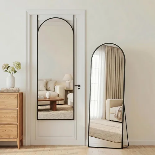 Miniatura 20 de Antok Espejo colgante de longitud completa sobre la puerta, espejo de pared independiente para dormitorio, sala de estar, entrada, 48 pulgadas