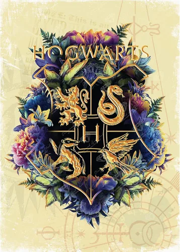 DIAMOND ART CLUB Hogwarts Crest - Kit de pintura de diamantes Fine Oddities, divertidas manualidades para adultos, lienzo cuadrado de diamante, 17 x