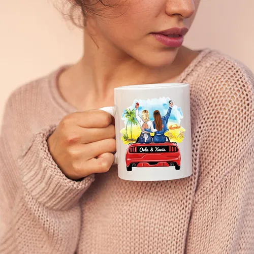 Miniatura 2 de Taza de café con texto en inglés "Best Friends Are The Sisters We Choose Ourselves We Choose Ourselves para mujeres, mejores amigas, taza de café