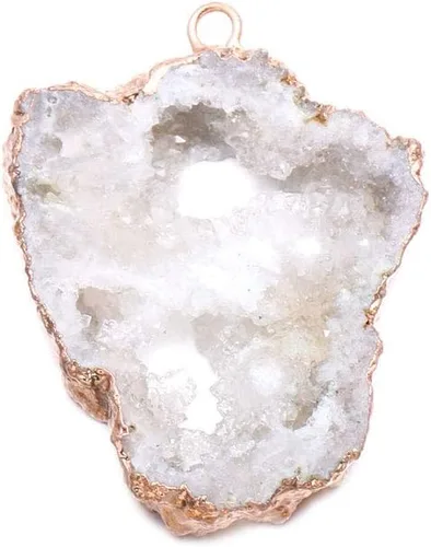 Miniatura 2 de 5 dijes naturales de ágata irregular, geoda, cuarzo, cristal druzy, colgante para collares, fabricación de joyas