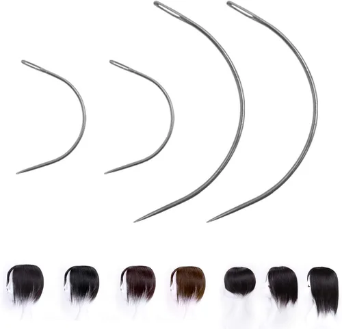 Miniatura 5 de SourceTon Kit de agujas de coser e hilo de tapicería de alta resistencia, 7 estilos de agujas para cuero, lona, colchón + hilo de nailon