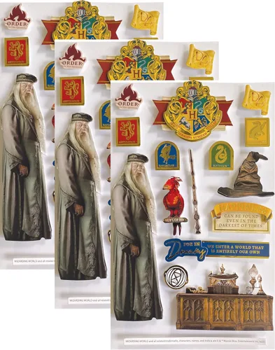 Miniatura 12 de Paper House Productions Hoja de adhesivos de álbum de recortes 3D troquelados de Harry Potter - Diagon Alley Callejón Diagon