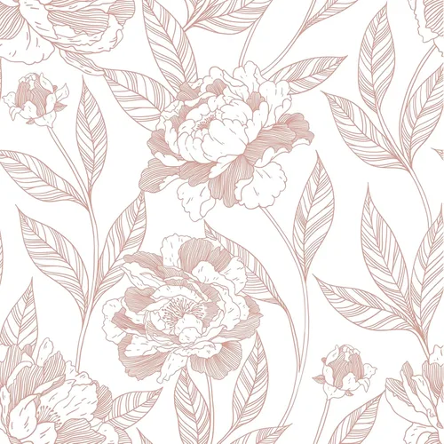 Miniatura 8 de Vinjiasin Papel tapiz bohemio para despegar y pegar, papel de contacto de hojas azules, papel tapiz floral moderno, autoadhesivo, extraíble, papel