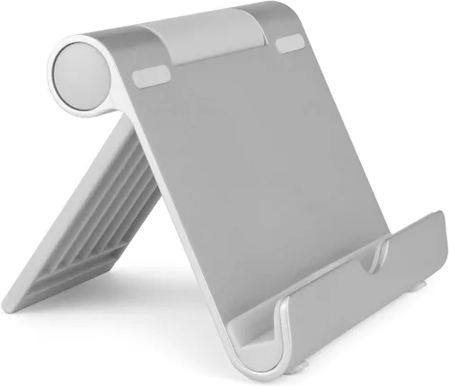 Miniatura 2 de BoxWave Soporte y soporte compatible con Xiaomi 12S Ultra - Soporte de aluminio VersaView, portátil, multiángulo de visión resistente