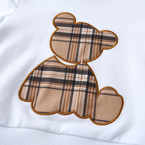Miniatura 8 de Ropa de bebé niño niño manga larga con estampado de oso + pantalones deportivos