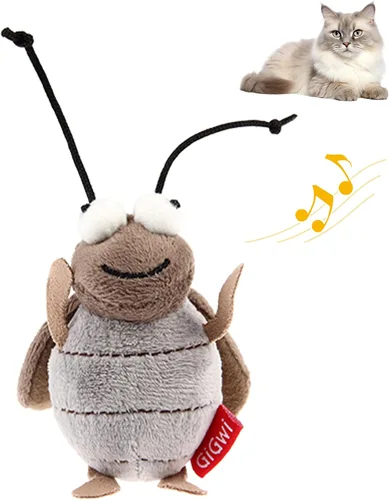 Miniatura 11 de PETGEEK Gigwi - Juguete de pájaro simulado para gatos, pájaro falso para gatos de interior, juguetes para gatos de interior, juguetes de melodía