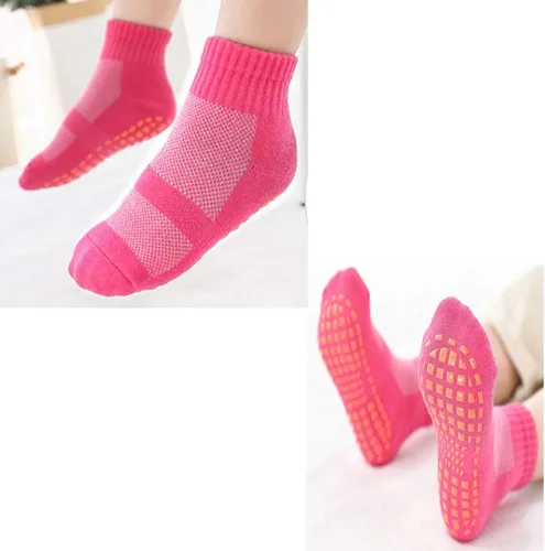 Miniatura 3 de Calcetines antideslizantes para trampolín, calcetines antideslizantes para el suelo para ejercicios, gimnasio, yoga