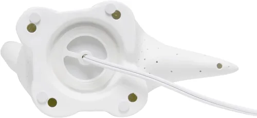Miniatura 8 de Simple Designs LT2093-WHT Lámpara de mesa de dinosaurio brontosaurio de porcelana, color blanco
