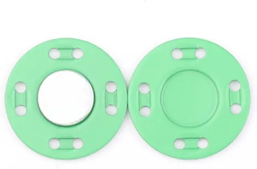 Miniatura 12 de Juego de 6 botones magnéticos, suministros de costura, hebilla magnética de metal, 3 pares de botones invisibles a presión para ropa, abrigo, Verde