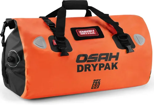 OSAH DRYPAK Bolsa de lona impermeable – Bolsa seca para motocicleta con gran espacio de almacenamiento, bolsas de equipaje impermeables con bolsillo