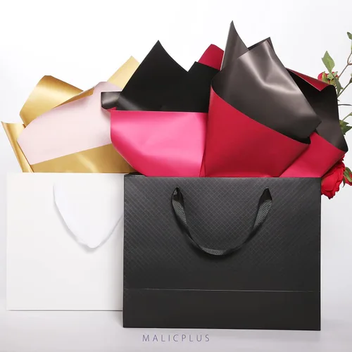 Miniatura 6 de 12 bolsas de regalo grandes de 13 x 5 x 10 pulgadas, bolsas de regalo grandes color negro mate con asas para el día de Acción de Gracias y todas
