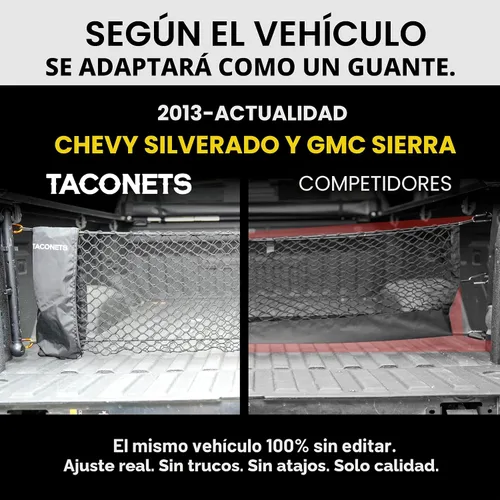Miniatura 4 de Red de carga sobre de TacoNets para Toyota 4Runner - Compatible con 2010-2024 con 2ª fila - Bungee de 5 mm mejorado - Bolsa de almacenamiento