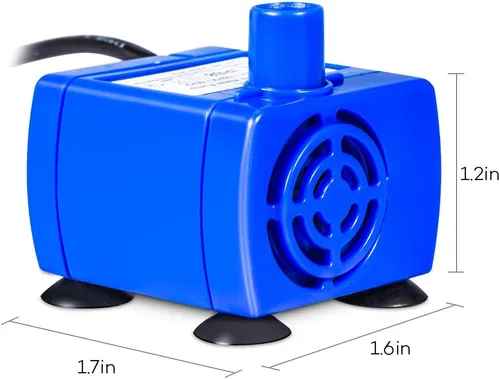 Miniatura 3 de Bomba de repuesto para fuente de flores y gatos, sumergible de 12 V, motor eléctrico compatible ultra silencioso, fuente de bebida para mascotas