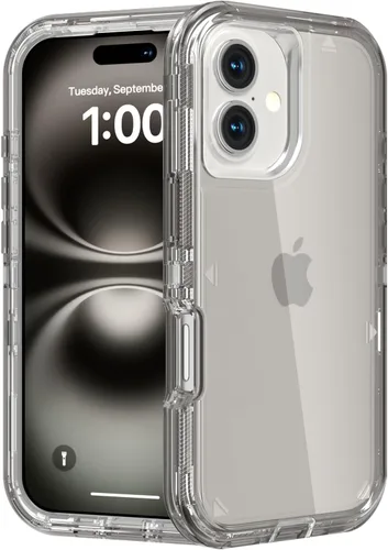 Miniatura 74 de Follaroma para iPhone 11, Funda Resistente a Prueba de Golpes, Protección Anti-Caída, Funda Protectora Transparente de Doble Capa Compatible