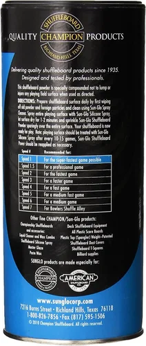 Miniatura 2 de Sun-Glo Speed #1 Super Glide - Polvo de tejo de tejo – Cera más rápida para mesas largas y profesionales – Arena para tejo de cuentas de silicona