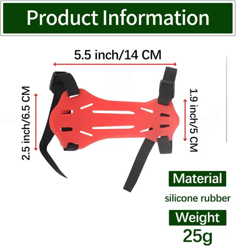 Miniatura 2 de Paquete de 2 protectores de brazo de goma con arco para jóvenes, protectores ajustables para antebrazo, 2 correas de hebilla para niños y jóvenes