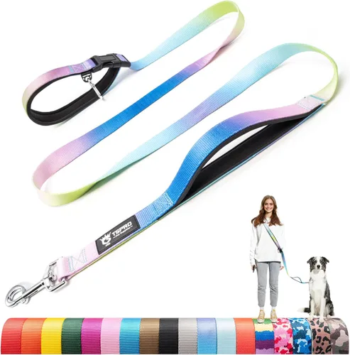 Miniatura 16 de TSPRO Correa táctica para perro, manos libres, resistente, ajustable, con mango acolchado y cierre de seguridad de metal para caminar, correr