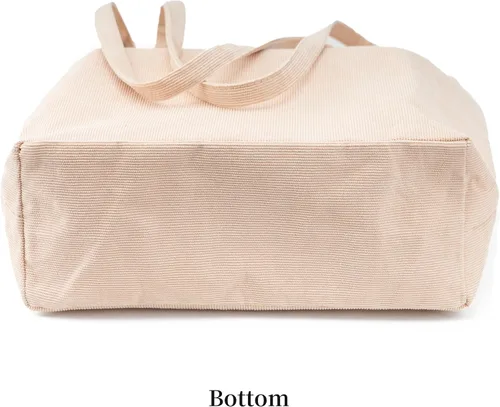 Miniatura 6 de Linda bolsa de pana para mujer, bolsas de hombro de lona para viajes y compras
