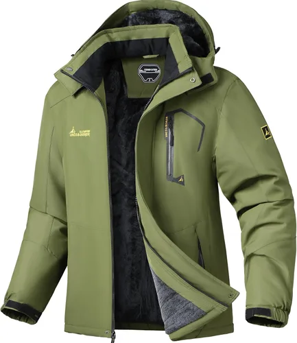Miniatura 8 de Chaqueta de esquí para hombre, impermeable, cálida, abrigo de nieve de invierno para senderismo