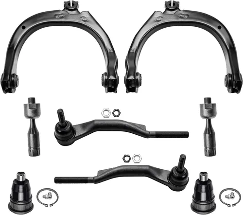 Miniatura 184 de Detroit Axle - Kit de brazos de control de extremo delantero de 8 piezas para Dodge Dakota 00-04, Durango 00-03, 4 brazos de control superior e