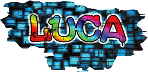 Miniatura 20 de Pegatina de pared personalizada de grafiti 3D con nombre Vinilo de decoración artística personalizada Desmontable Se arranca y se pega Arte