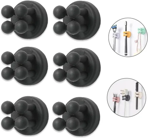 Miniatura 9 de Portacepillos de dientes de silicona para baños, soporte de afeitar para ducha, soporte de cepillado de dientes, soporte de pared para cepillo