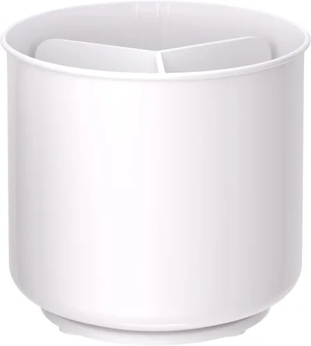 Miniatura 7 de Contenedor giratorio extra grande y resistente, para utensilios, recipiente con base con peso, no se cae, divisor extraíble y plantilla de agarre