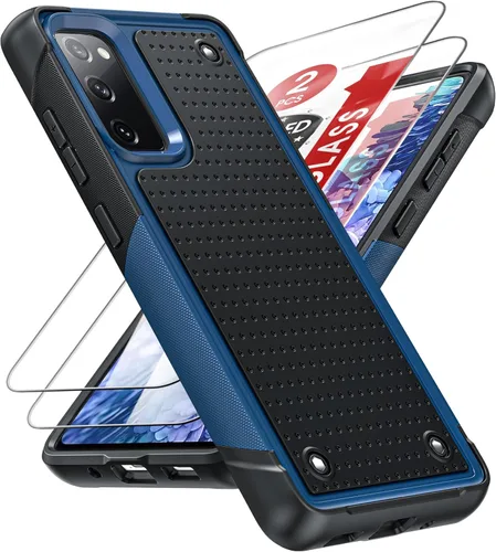Miniatura 74 de LeYi Funda para Galaxy S21 FE-5G: Funda Samsung S21 FE con protector de pantalla, doble capa protectora de policarbonato duro y TPU suave Android