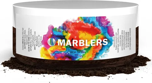 Miniatura 20 de MARBLERS - Polvo de mica de grado cosmético, nacarado, no tóxico, vegano, libre de crueldad, sombra de ojos, esmalte de uñas, arte de uñas, [Gris]