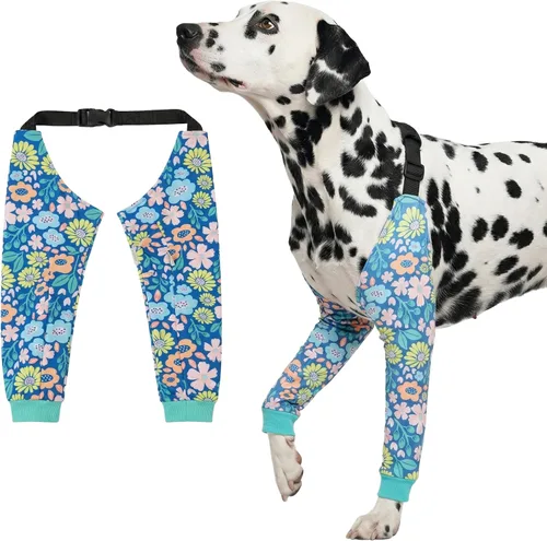 Miniatura 13 de LovinPet Protector de Codo para Perro Manga de Codo Anti-Lamido, Ajustable, Cómodo y Duradero Protector de Pata Delantera para Perros Medianos a