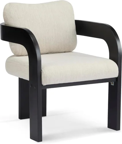 Miniatura 7 de Christopher Knight Home Yorick - Juego de 2 sillas de comedor modernas con cojín, juego de sillones de comedor de madera maciza, respaldo curvado