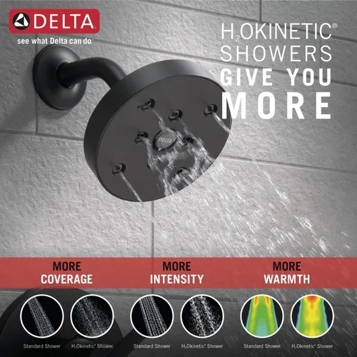 Miniatura 5 de Delta Faucet - Kit de ducha modelo T14459, sin válvula Negro mate