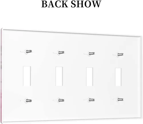 Miniatura 149 de Placa de Interruptor de Luz Azul de 1 Gang, Placa de Pared Decorativa de Palanca Individual, Cubierta de Placa de Pared de Palanca, Placa Frontal
