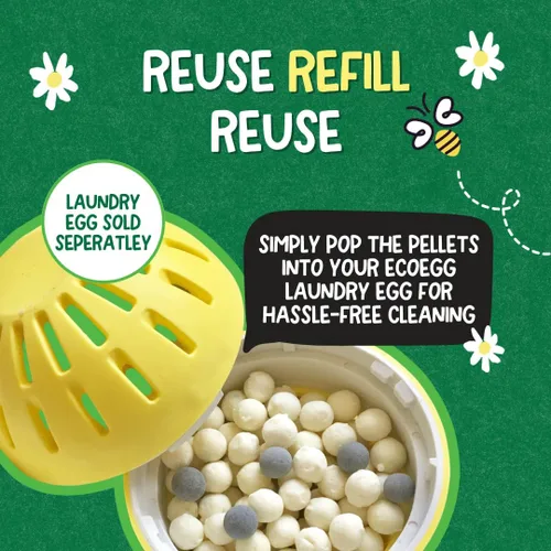 Miniatura 3 de ecoegg Recambio de huevo de lavandería sin fragancia, 50 cargas