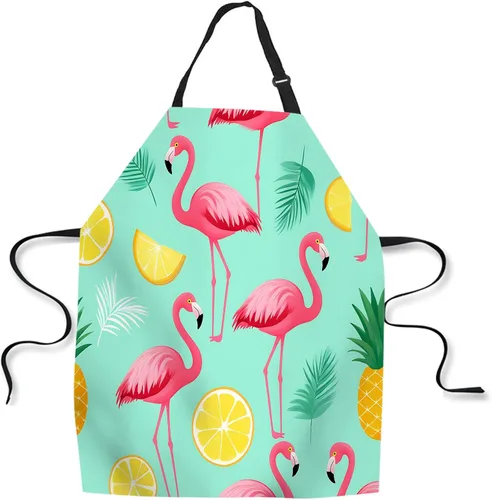 Miniatura 9 de Delantal de Cocina Faro con Puesta de Sol Delantal para Hornear en Casa Chef Delantal Impermeable para Mujeres y Hombres 31X27 Pulgadas