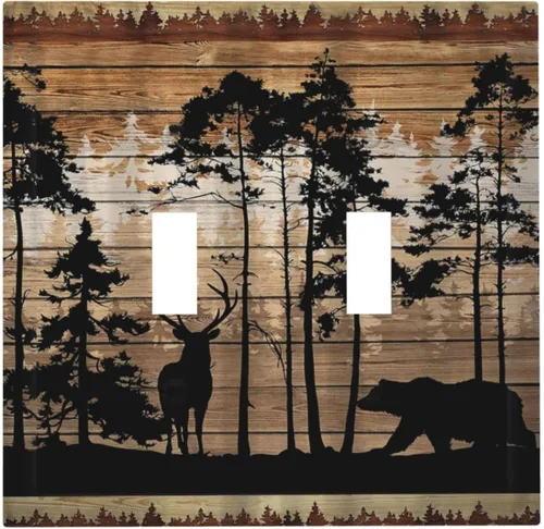 Miniatura 139 de Placa de pared eléctrica de 1 gang sin dispositivo en blanco, bohemio naranja vintage años 70 60s beige amanecer puesta de sol mediados de siglo