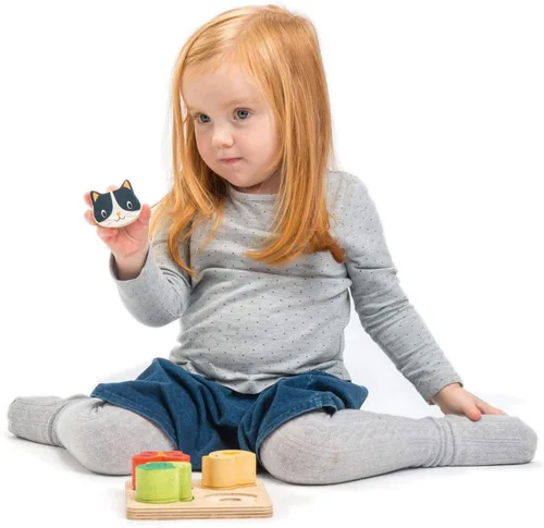 Miniatura 4 de Tender Leaf Toys - Bandejas sensoriales - Bloques para bebés, clasificador de formas, juguete de clasificación de identificación de formas STEM