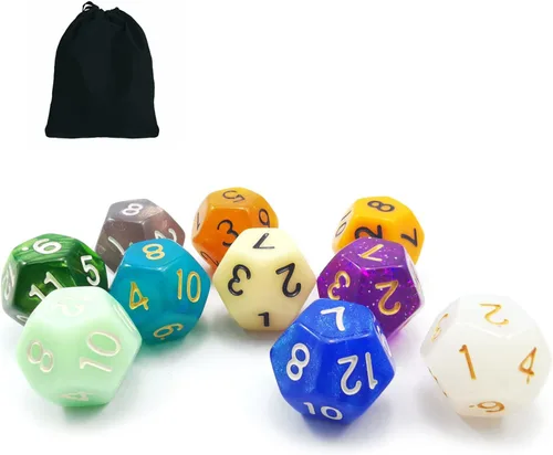 Miniatura 5 de Bescon - Juego grande de dados poliédricos aleatorios, juego de dados DND de tamaño estándar, 100 unidades en una variedad de colores y efectos