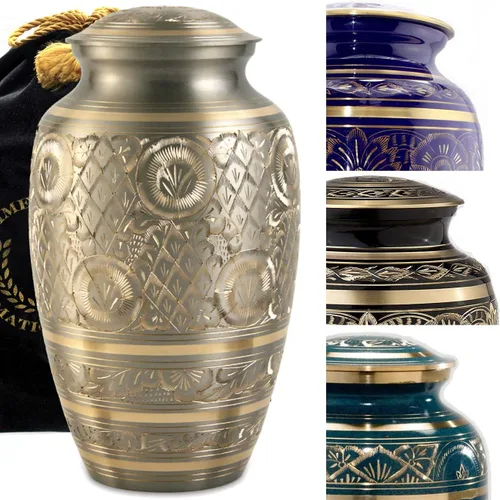 Miniatura 12 de Commemorative Cremation Urns for Human Ashes Adulto Hombre y Mujer – Urnas de cremación personalizadas decorativas bellamente hechas a mano