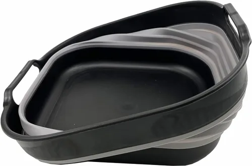 Miniatura 3 de SAMMART Sartén plegable de 10L (2.64 galones), lavabo plegable, tina portátil para lavar platos, bandeja de almacenamiento de cocina que ahorra