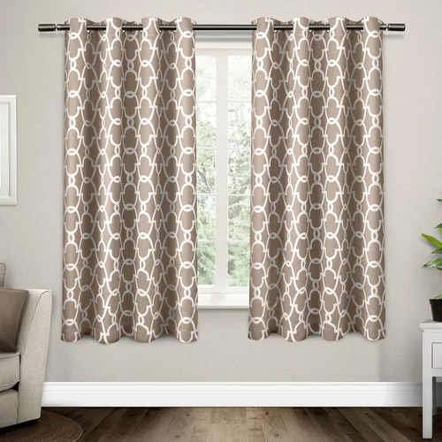 Miniatura 23 de Exclusive Home Gates panel de cortinas en par para ventana, con arandelas en la parte superior, para oscurecimiento de habitación, tejidas